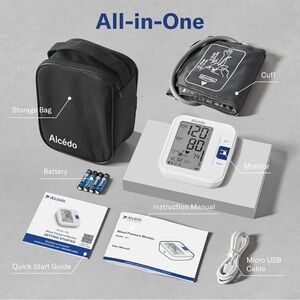Alcedo Blood Pressure Monitor for Home Use, Automatic Digital BP Machine